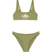 Roxy Solid Active Rg Bralette Bikini Vert 16 Years Fille