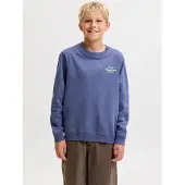 Jack & Jones Junior Sweat bleu foncé / jaune pastel