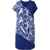 Ulla Popken Robe bleu / blanc