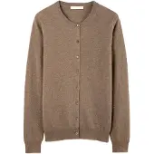 GOBI Cashmere Cardigan 'Essential' taupe