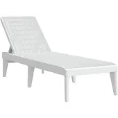 vidaXL Bain de soleil blanc 186x60x29 cm PP