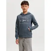 Jack & jones Junior Sweat bleu foncé / gris fumé / blanc