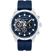 Police Montre à affichage analogique bleu