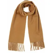 GOBI Cashmere Écharpe 'Unisex Cashmere Fringed Scarf' camel