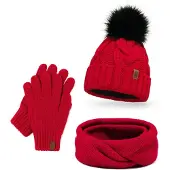 Vivisence Bonnet '7014 Set+R' rouge