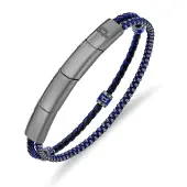 Police Bracelet 'Twinrow' bleu