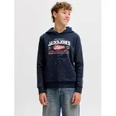 Jack & jones Junior Sweat bleu marine / rouge / blanc