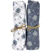 Kumixi Écharpe tube 'Löwenzahn 2er Set' bleu denim