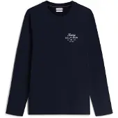 Tommy Hilfiger T-shirt SCRIPT STACK LS REGULAR TEE hommes - Marine - EU S