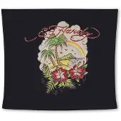 Ed Hardy Haut 'Paradise' menthe / sapin / rose / noir