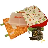 Käthe Kruse Sac à dos pour enfants Alba - Sac à bandoulière avec boîte à goûter rouge
