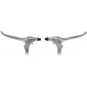 Saccon Leviers de frein pour VTT et vélos urbains - - V-Brake/Rollerbrakes - 4 doigts - Argent