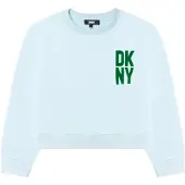 DKNY D35s49 Sweatshirt Bleu 16 Years Fille