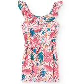 Boboli Printed Sleeveless Dress Rose 6 Years Fille