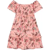 Boboli 433066 Short Sleeve Dress Rose 14 Years Fille
