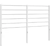 vidaXL Tête de lit en métal blanc 150 cm