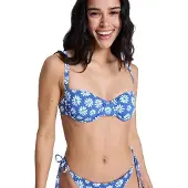 Roxy Essentials Pt Underwire Bralette Bikini Top Bleu M / D Femme