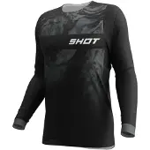 Shot Race Gear Station Charge Long Sleeve Jersey Noir XL