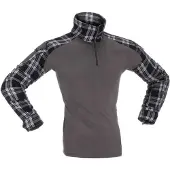 Invadergear T-shirt à Manches Longues Flannel Combat