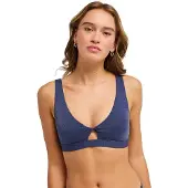 Roxy Shine Elongated Bralette Bikini Top Bleu XS Femme