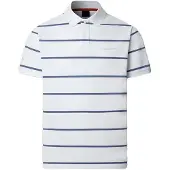 Hackett London pour homme. HM5600117 Polo à rayures HS blanc (S), Sport, Coton, Manche courte