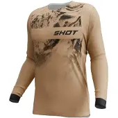 Shot Race Gear Station Charge Long Sleeve Jersey Marron L