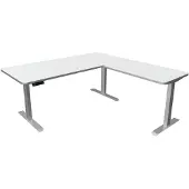 Kerkmann Move 3 Premium höhenverstellbarer Schreibtisch weiss rechteckig