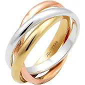 Elli Bague 'Trio' or / or rose / argent