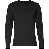 Vaude Logo Long Sleeve T-shirt Noir 40 Femme