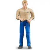 BRUDER Figurine - bworld - Homme av. Bleu Pantalon - 60006 - - UneTaille - Figurine de Jeu