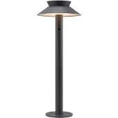 Nordlux Borne solaire LED avec pointe Justina avec capteur, Variante : Ø 230 x 600 mm, 5 W, anthracite