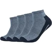 Camano Chaussettes de sport bleu foncé / bleu chiné / blanc