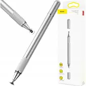 Baseus Rysik Dugopis 2W1 Golden Cudgel Stylus (Srebrny)
