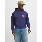 Jack & Jones Norrebro Typo Back Hoodie Bleu 2XL Homme