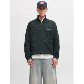 Jack & Jones Norrebro Emb Half Zip Sweatshirt Vert XS Homme
