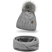 Vivisence Bonnet '7014 Set' gris clair