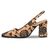 Nae Vegan Shoes Escarpins à plateforme 'LILOU' marron
