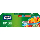 Toppits 18 sacs de congélation ZIPPER 3,0 l, Emballage alimentaire, Transparent