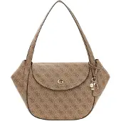 GUESS Sac à Rabat Coleen Monogramme Latte Logo