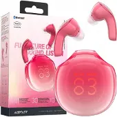 Acefast Casque sans fil intra-auriculaire T9 Bluetooth 5.3 - Rouge