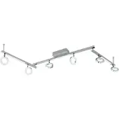Eglo Spot LED Cardillio 1 Gris métallisé 6 lumières