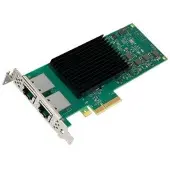 Intel NIC/PCiE up to 10Gb RJ45 x 2 Single (Mini PCI Express), Carte réseau, Vert, Noir, Argent