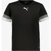 Puma T-Shirt fonctionnel 'TeamRise' gris / noir / blanc