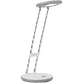 Brilliant LED Lampe de table Venedig | lampe de bureau sobre | plastique/métal | blanc | tête orientable | hauteur réglable
