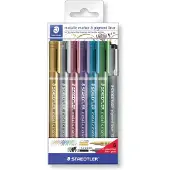 Staedtler Marqueurs métalliques, couleurs mélangées - 6 pièces