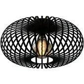 Nolt Plafonnier - Plafonnier E27 Lampe - Industriel - ⌀ 40cm - Noir