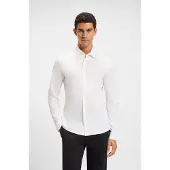 Hugo Boss pour homme. 50519748 Chemise Mysoft blanc (M), Casuel, Coton, Classique, Manche longue