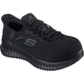 SKECHERS Chaussures de travail pour femmes TILIDO OMBRAY Slip-Ins 108152EC BLK Noir, pointure : 40 EU