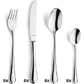 Amefa Ensemble de couverts 24 pcs Elegance Argenté brillant