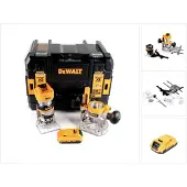 DeWalt DCW 604 NT Fraiseuse combinée sans fil 18V 55mm + 1x batterie 2,0 Ah en TSTAK - sans chargeur